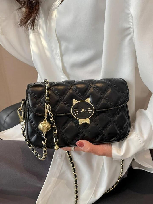Bolso Pequeño Con Cadena de Gato