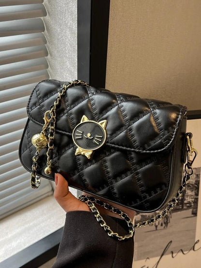 Bolso Pequeño Con Cadena de Gato